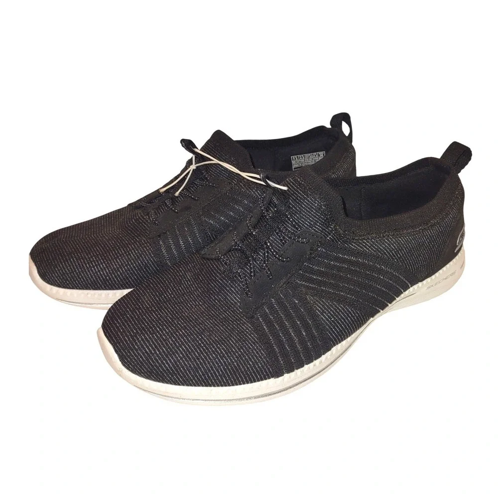 Skechers Womens City Pro Easy Moving Sneakers US 7.5 Black 23748S Excellent